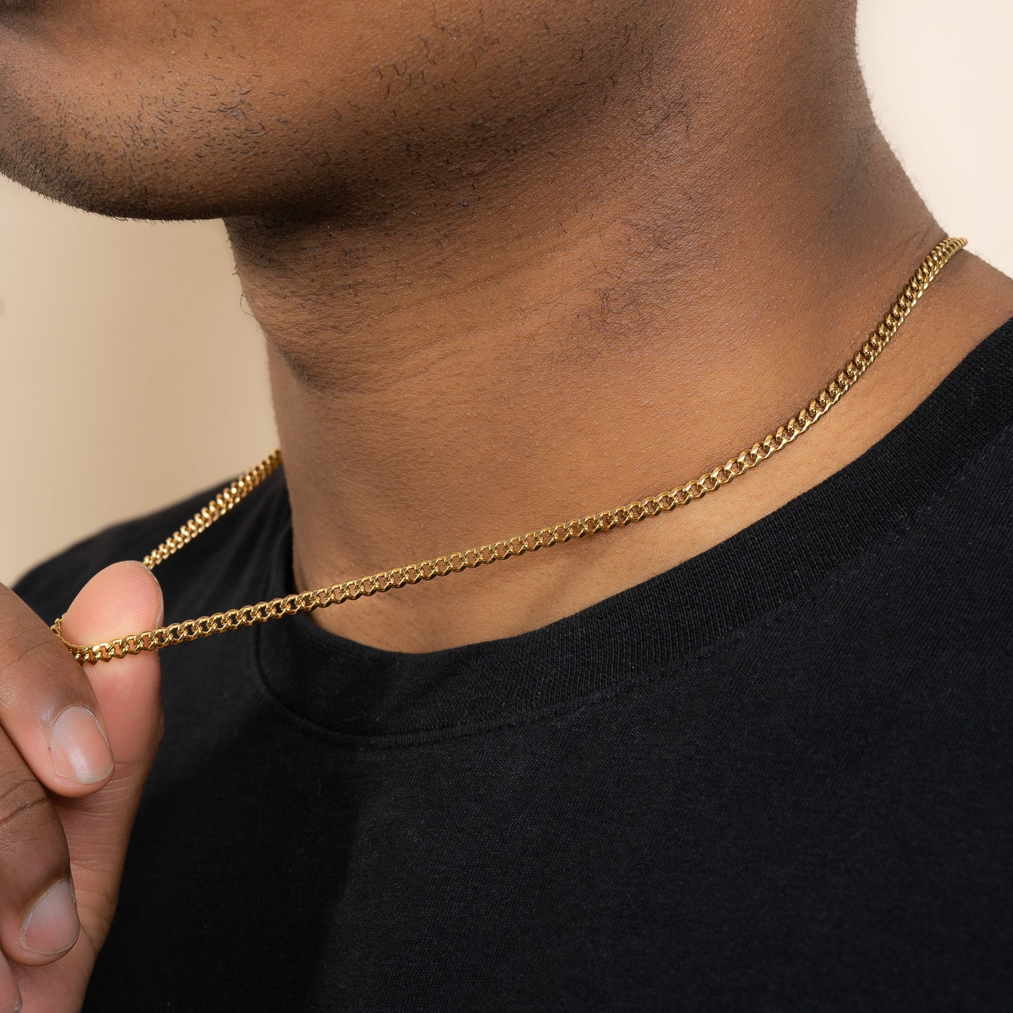 Cuban Chain 3mm Gold